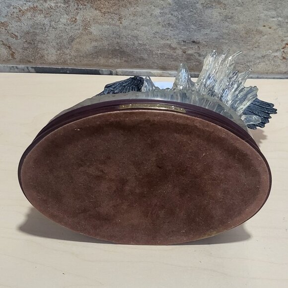 Bradford Exchange Decorative 3 D Plate Flying Eagle Trout Figurine On The Mark F - Picture 5 of 12